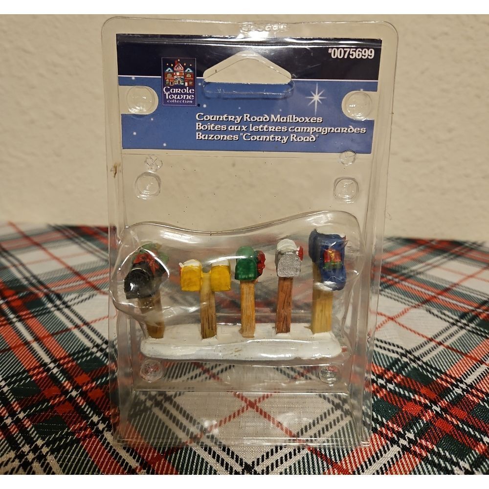Lemax Country Road Mailboxes Mini Figurine Holiday Village Accessory